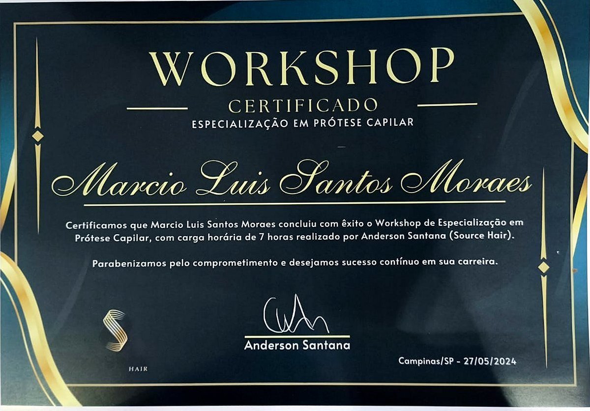 Certificado de Especialização em Prótese Capilar